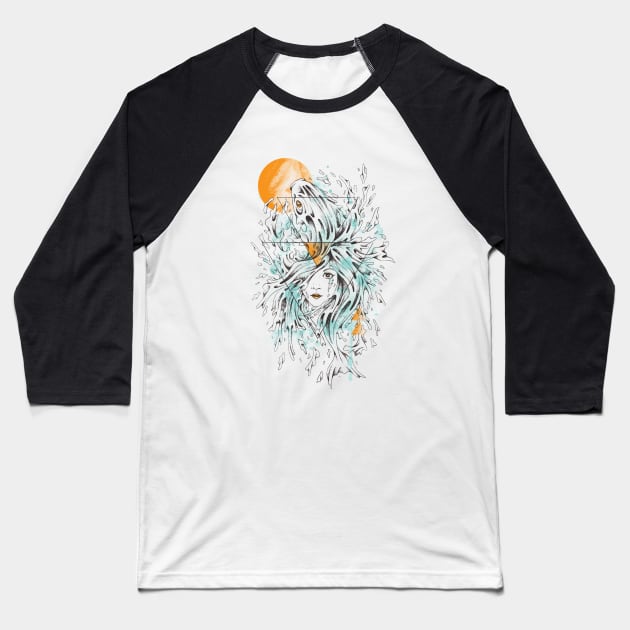 Ariel 2.0 Baseball T-Shirt by ANTICLOTHESdotCOM